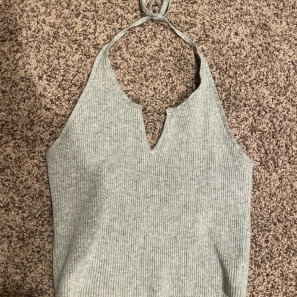 LA hearts grey top
